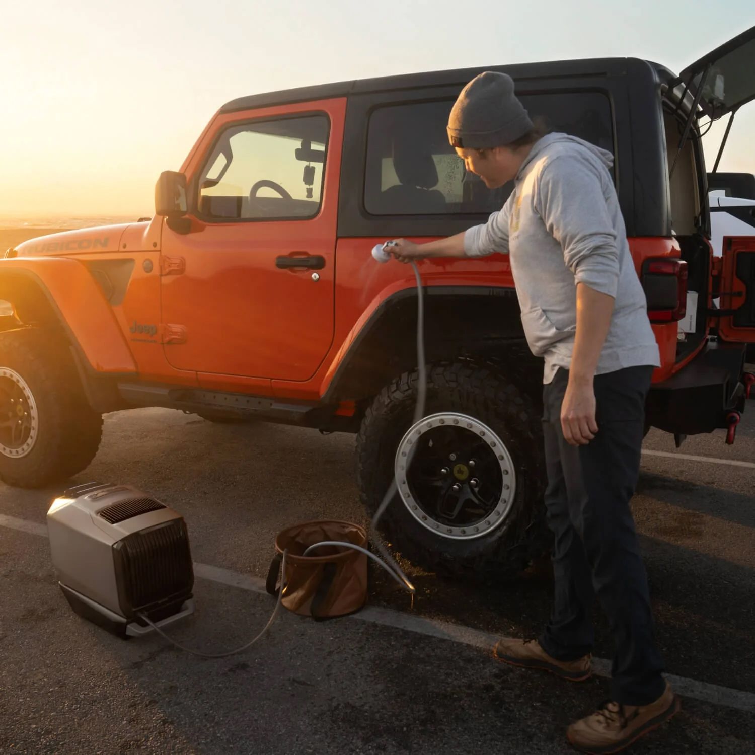 EcoFlow Shower Kit autonpesu