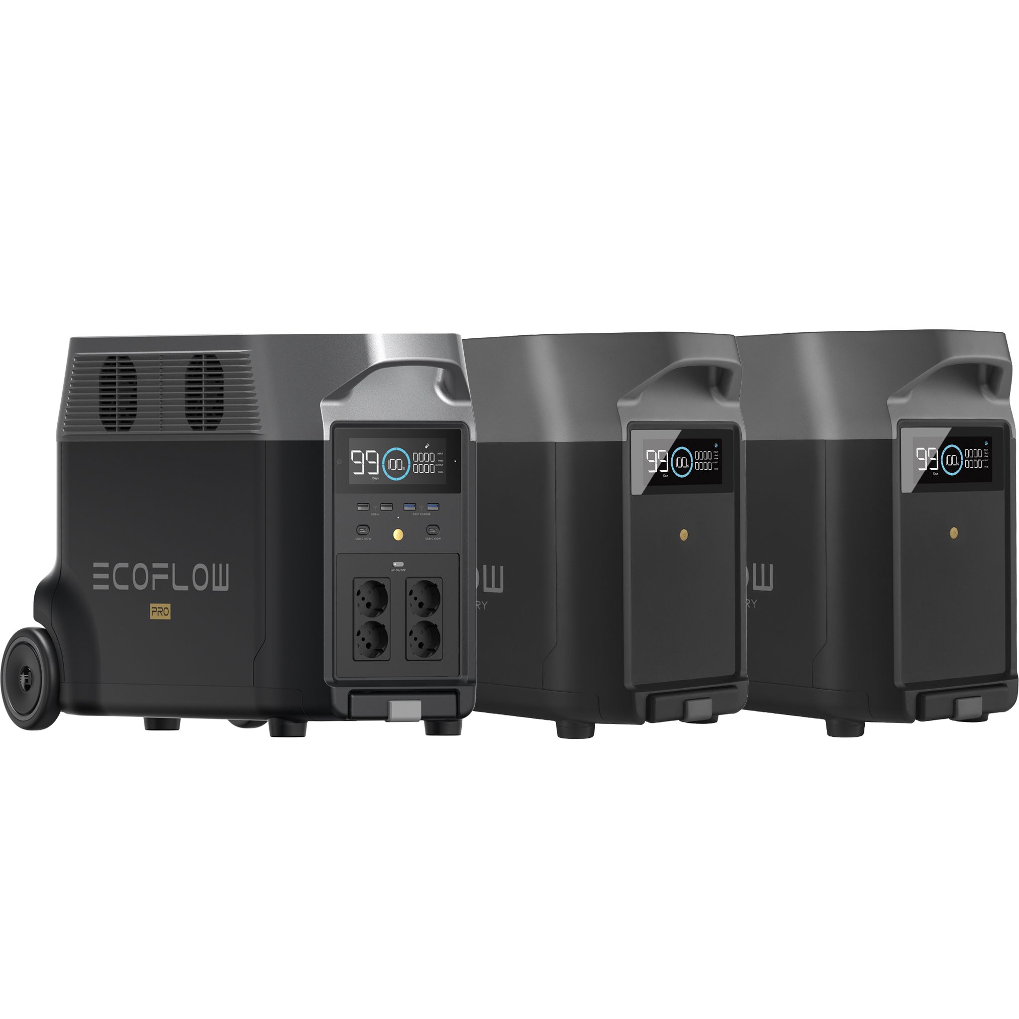 EcoFlow DELTA Pro + 2kpl lisäakku